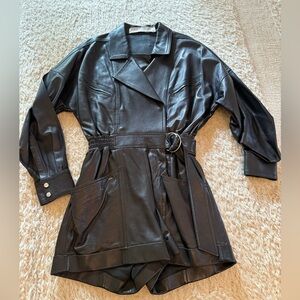 Iro leather romper 34